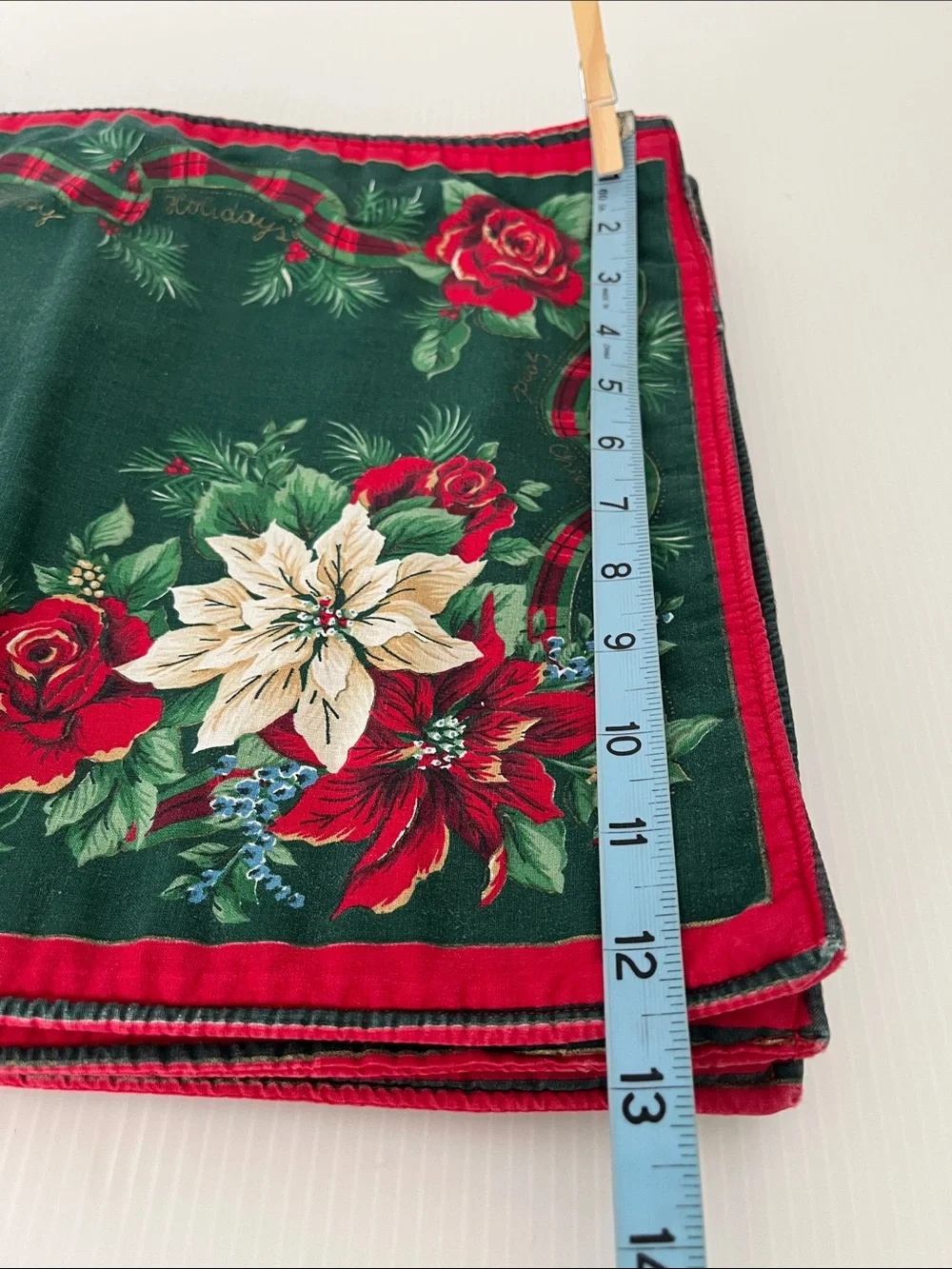 Vintage Reversible Christmas Table Placemats